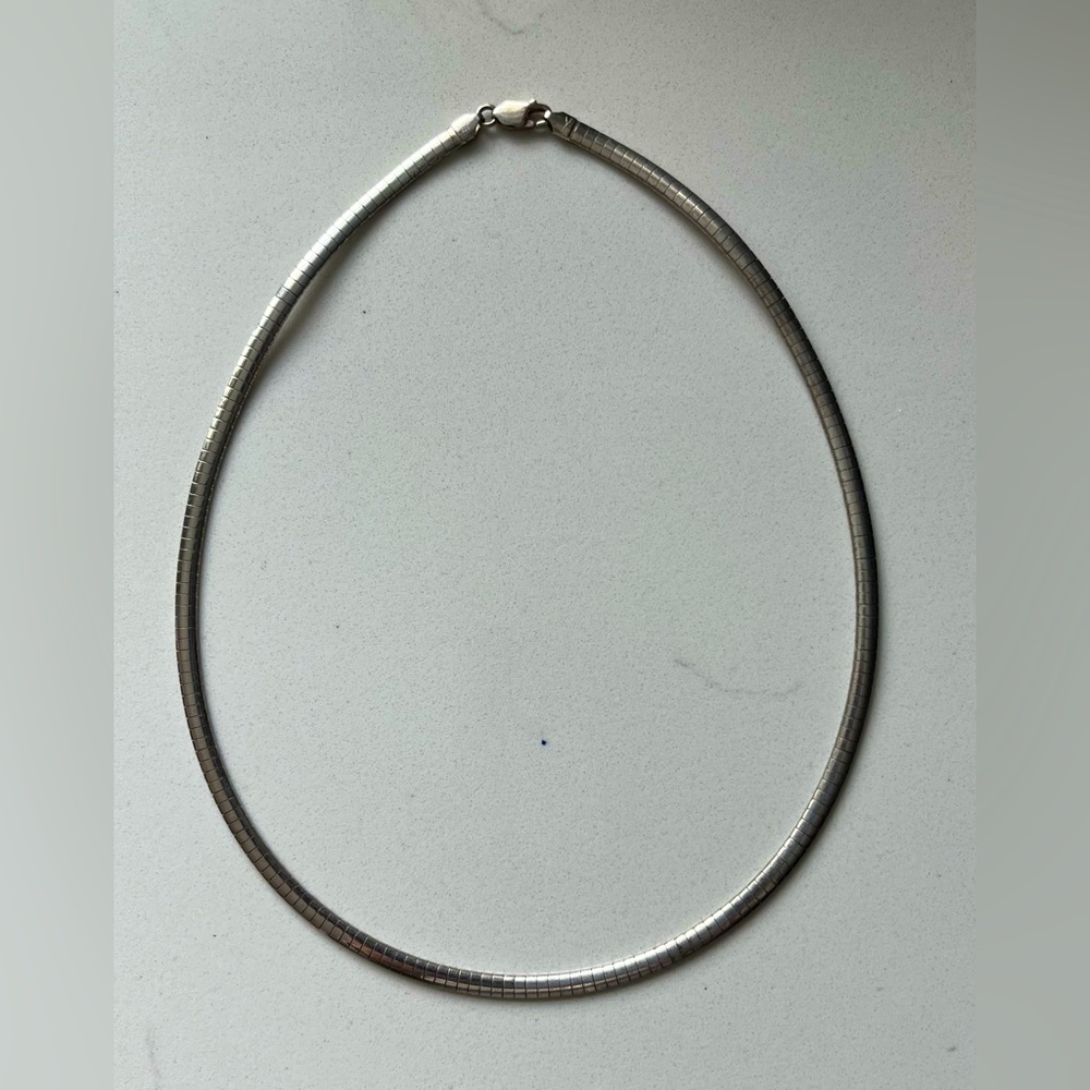 Omega Italian 925 Sterling Silver 18” Chain 20 Grams w/ Lobster Claw